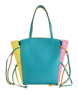 X Mira Mikati Clovelly Tote, Leather, Multi, MIE, DB, 3*